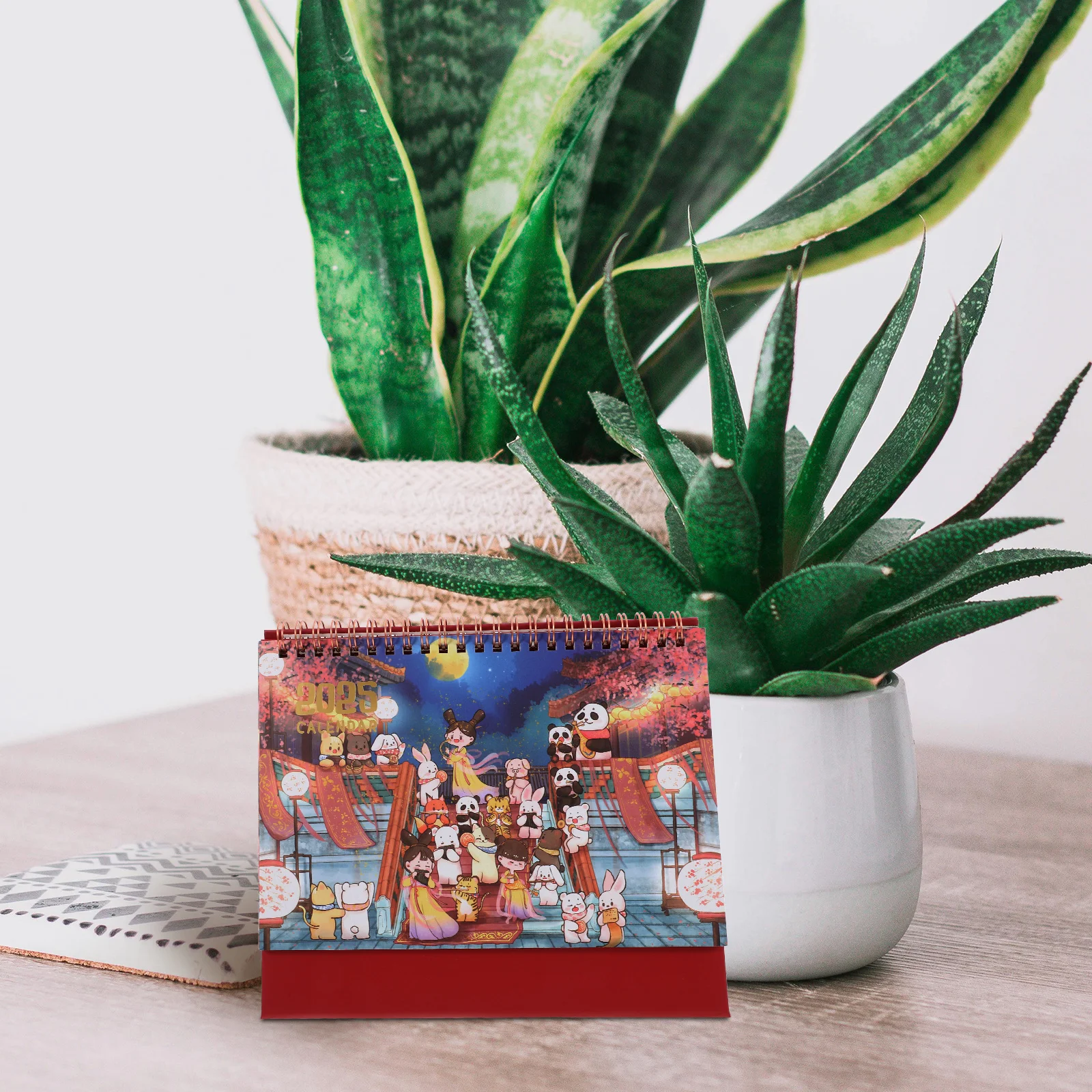 

Small Cute Desk Calendar Flip Monthly Desktop Calendar Standing Coil Office Desk Accessory Calendars Monthly Desktop