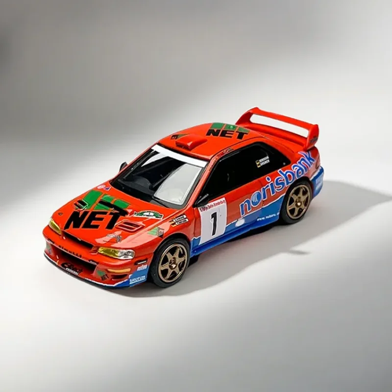 

MINIGT 1:64 Alloy #1140 Impreza WRC97 #1 Simulation Car Model Static Collection Decorated Holiday Gifts Toys Souvenir Gift