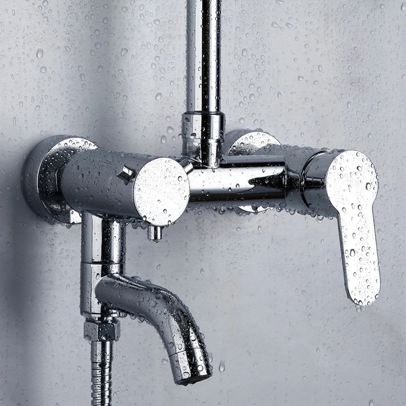 

Copper Mixer Valve Shower Accessories Household Bathroom Mixer Tap Wall Mounted Hot and Cold Water Tap Shower Faucets