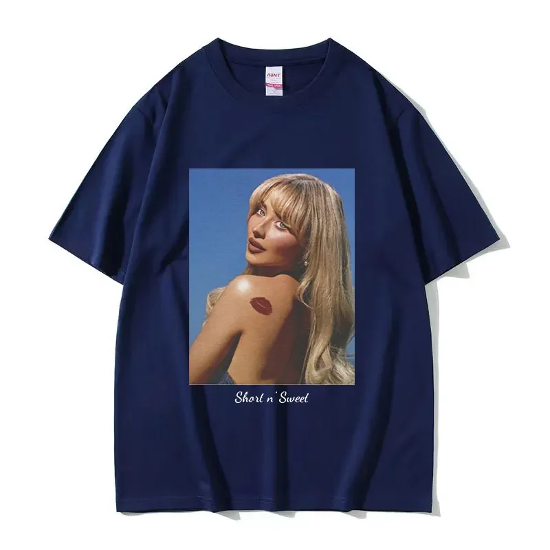 Sabrina Carpenter printed pattern Tshirt for women\'s casual fashion short sleeved T-shirt Harajuku clothing oversized T-shirt