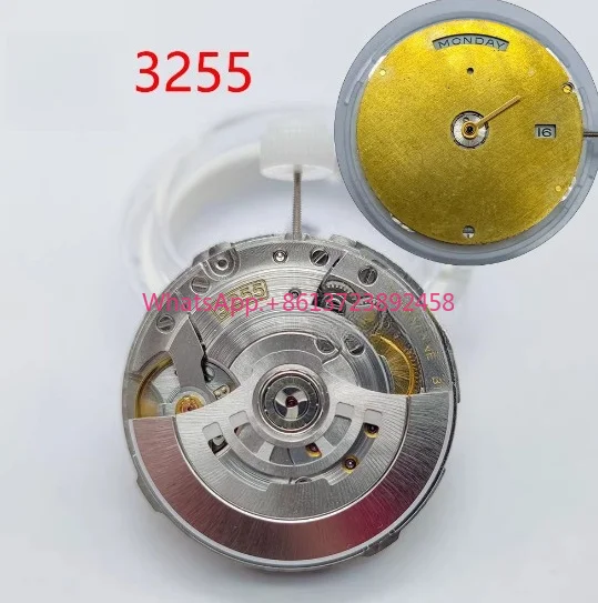 Suitable for 3255 mechanical movement 12 o'clock week/3 o'clock calendar dual calendar movement, watch accessories