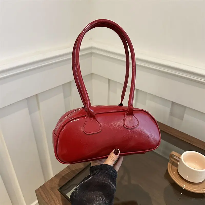 

Retro Handheld Women's Bag 2025 New Single Shoulder Underarm Bag Simple Leisure Pillow Bag Light Luxury Women's Bag