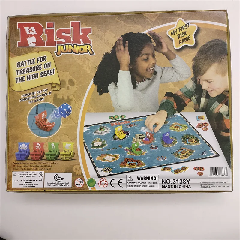 Interactive Classic RISK Board Card Game for Family Fun and Strategy Exploration