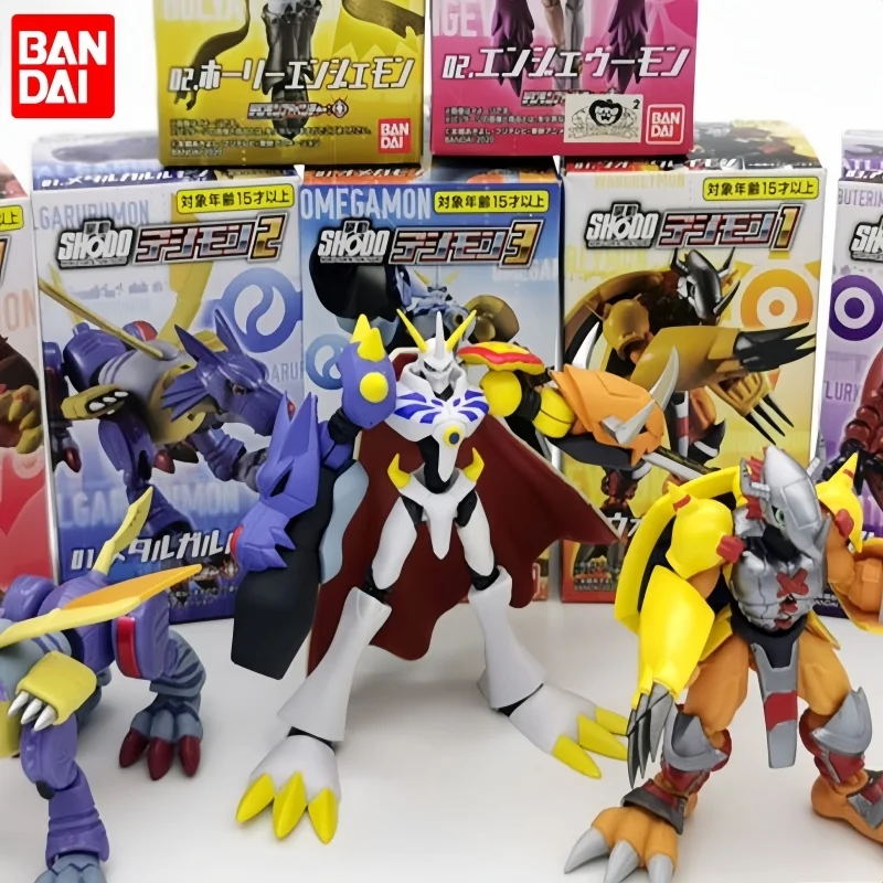 Original Bandai Digimon Adventure Zudomon Omegamon Alter-s Lilimon caja huevos coleccionados adornos de montaje figuras modelos juguetes regalo