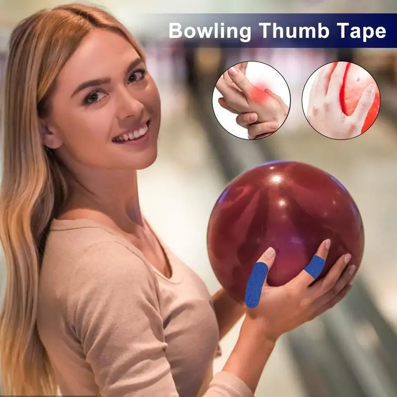 Bowling Tape 20 Pack Bowling Thumb Tape Bowlers Tape Flex Bowling Finger Tape Elastic Bowling Thumb Protector