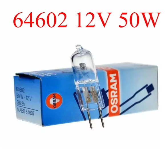 

Original Osram 64602 Bulb12V50W NAED 54607 G6.35 Halogen Display Optic Lamp