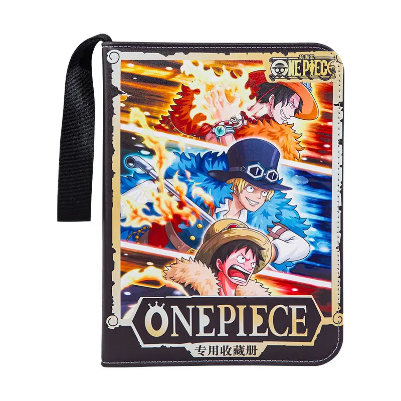 400/900pcs ONE PIECE Card Album Book Folder 4/9 Card Slots Collections Zipper Double Pocket Zipper Card Binder Holder