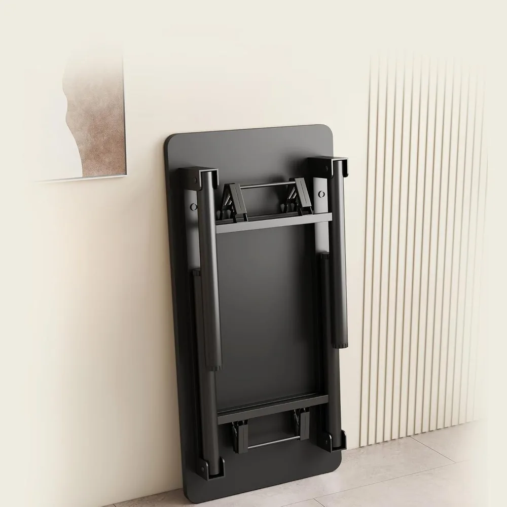 طاولة دراسة مكتب الكمبيوتر لا تتطلب التجميع، طاولة قابلة للطي لتوفير مساحة الكمبيوتر للمكتب المنزلي