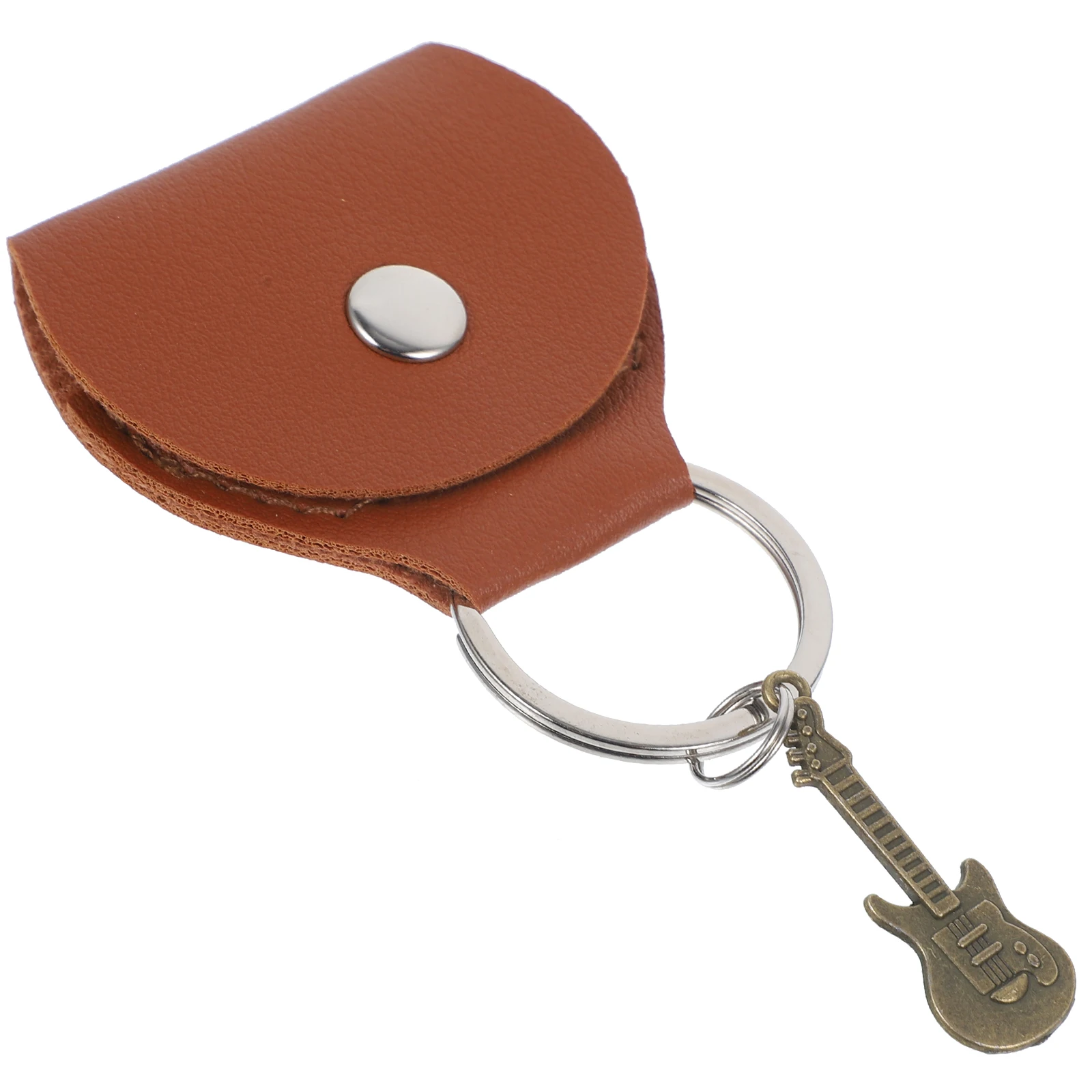 

Keychain Guitar Holder Keyring Case Holders with Portable Picks for Bag Pendant