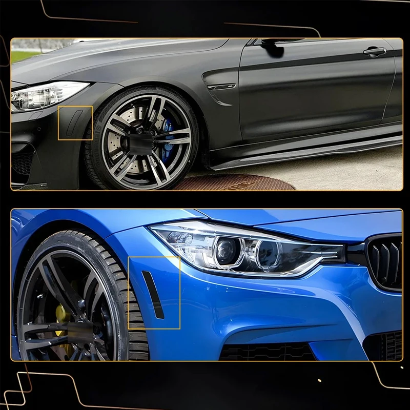 

2PCS For BMW 3 4 Series F30 F31 F32 F33 F36 320i 340i 428i 440i 440iX Smoked/Clear Cover Bumper Side Marker Lamp shells no bulbs