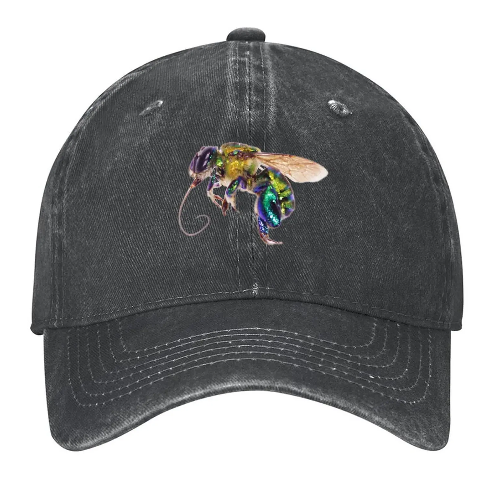 

Yellow Orchid Bee (Euglossa championi) Baseball Cap Big Size Hat Trucker Cap Golf Cap Christmas Hat Women Hats Men's