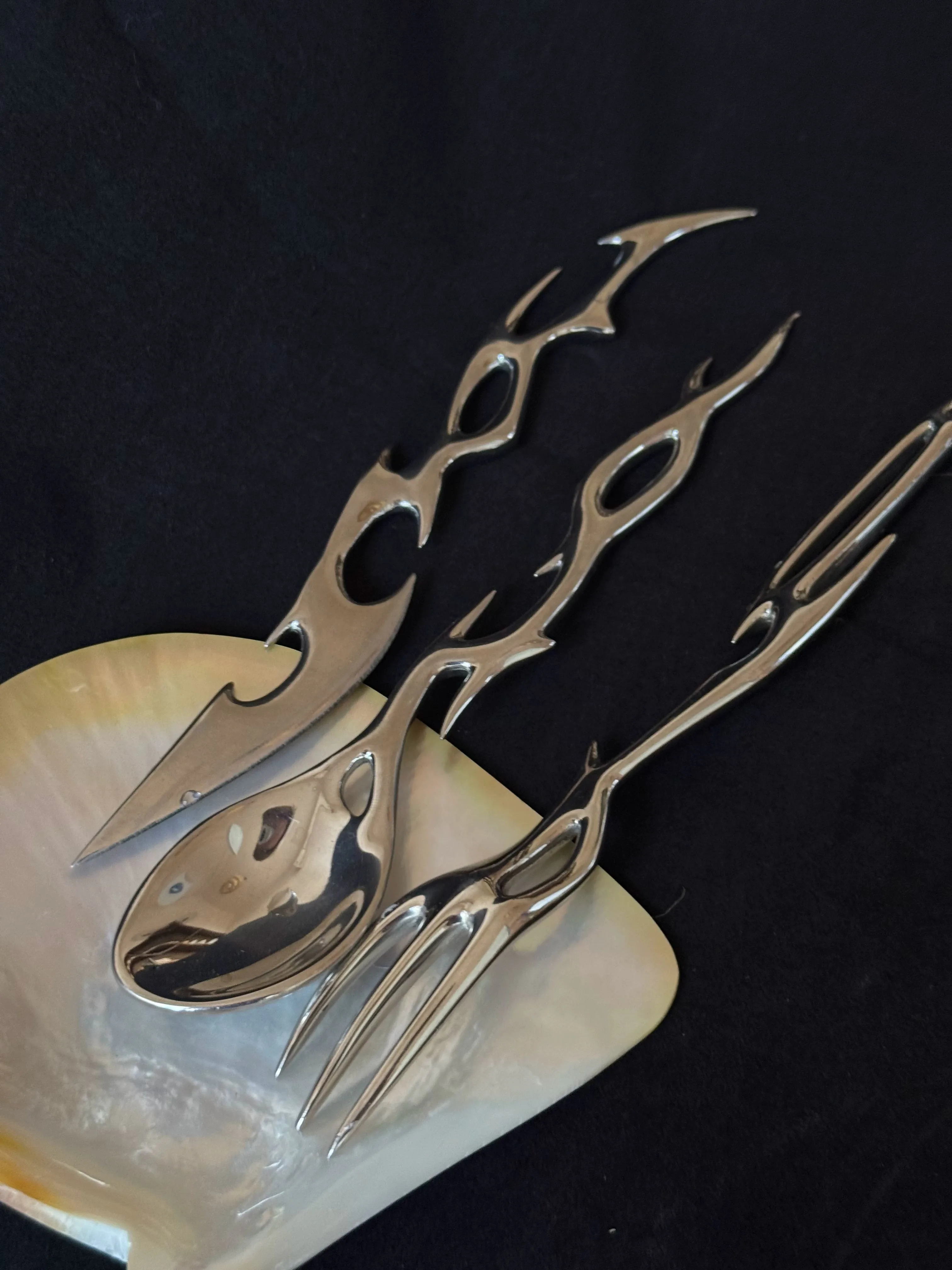 Acid Design Unique Western Cutlery Set Creative Knife Fork Spoon Aesthetic Tableware for Home Restaurant Decor