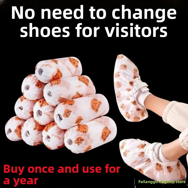 protege-chaussures-jetables-non-tisses-epais-resistants-a-l'usure-imprimes-lavables-pour-adultes-pour-interieur