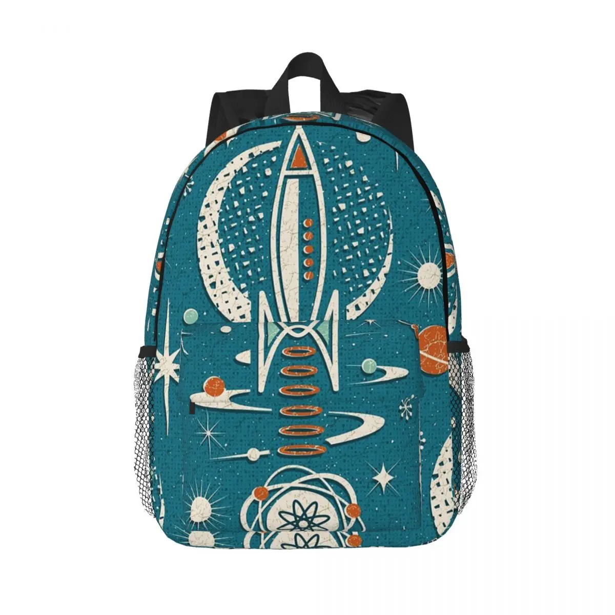 Atomic Age Space Exploration Studioxtine Backpacks Teenager Bookbag Cartoon Children School Bags Laptop Rucksack Shoulder Bag