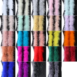 متعدد الألوان Marabou Feather Good Trims 13g شال ريشة تركيا الطبيعية لسيدة اللباس خياطة الديكور جيد 2 متر بالجملة أفضل 10 متاجر مبيعات تركيا - رقم 6
