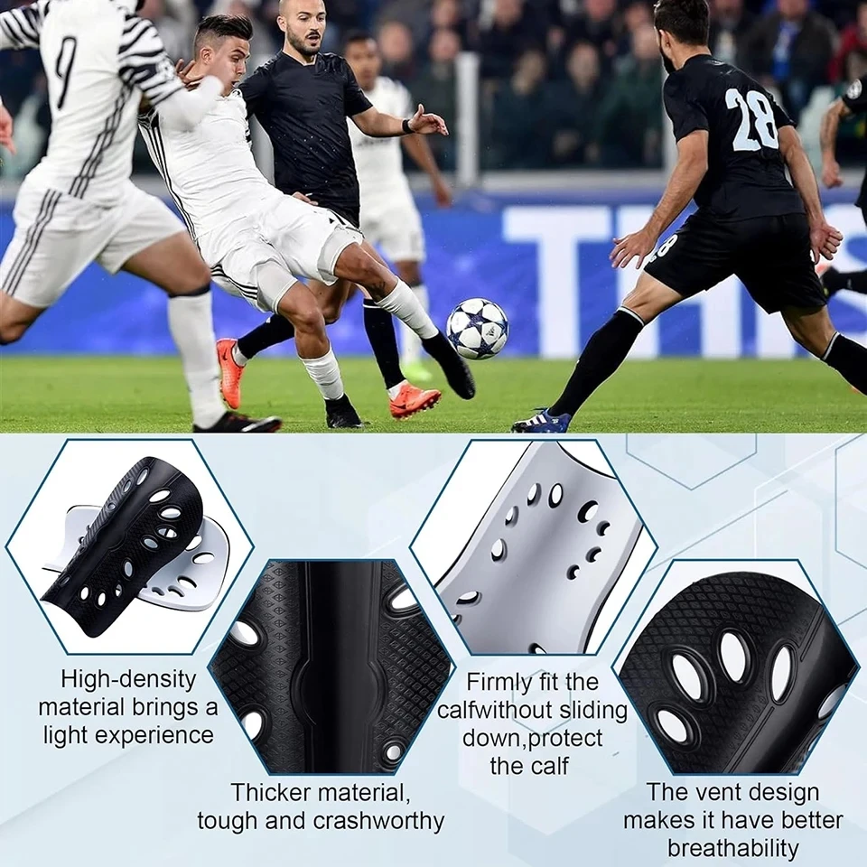 LOOGDEEL Sports Shin Guards Soccer Shin Guards Kids Adults Shin Pads Football Games EVA Cushion Child Adult Leg Protection Board