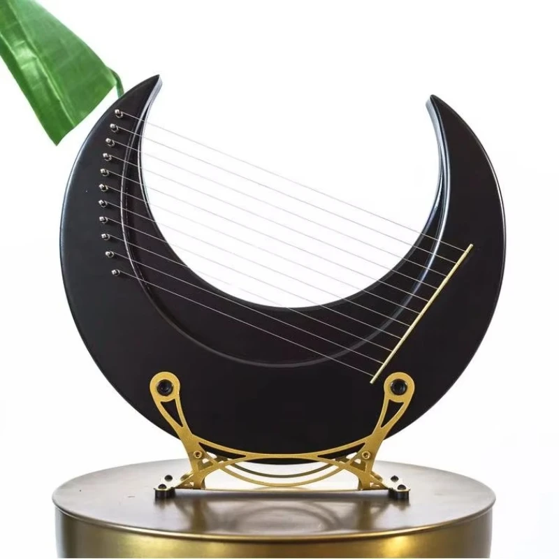 Moon lyre 8/11/15 string mini harp musical instrument music toys children adult gifts easy to play
