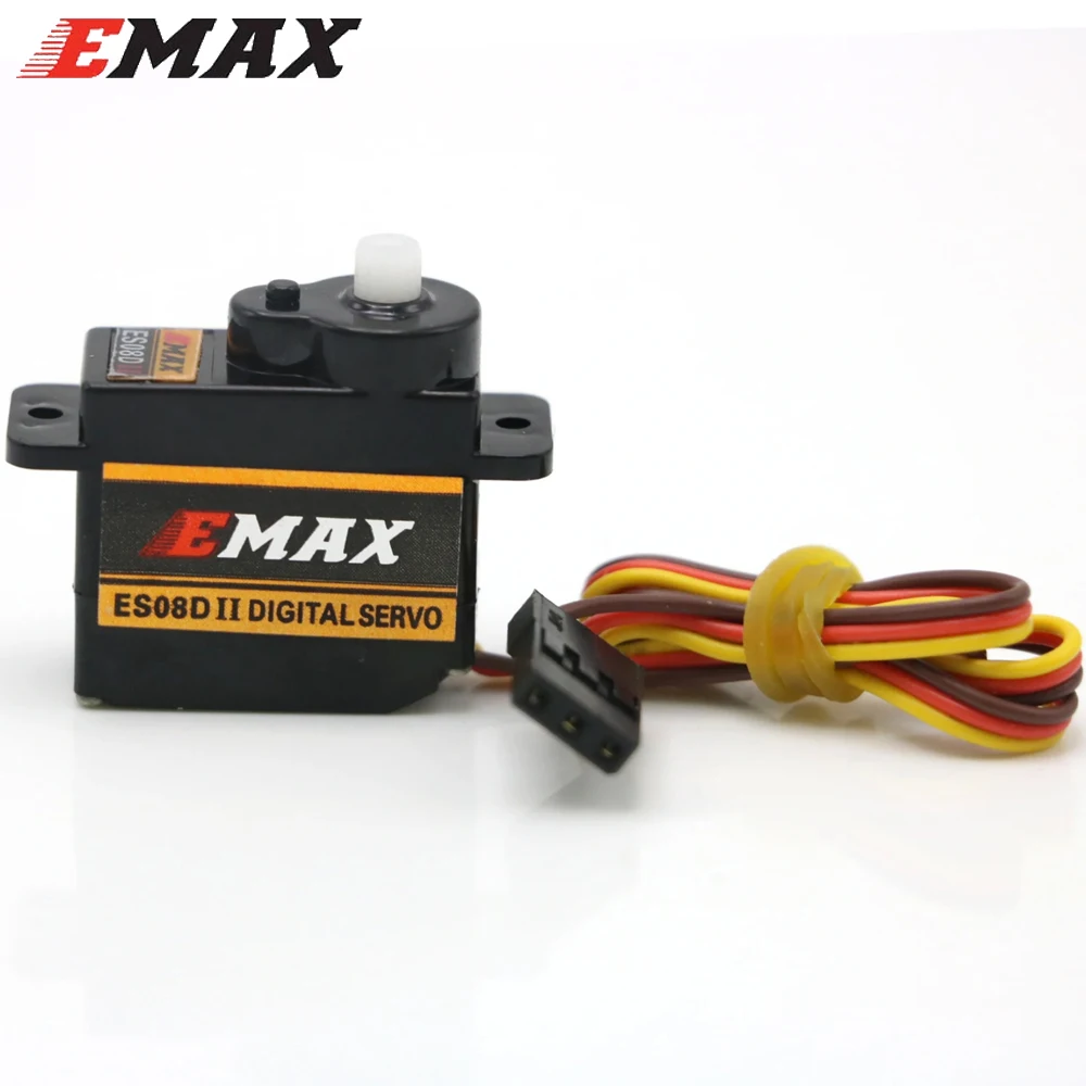 1/2/4/8 pcs EMAX ES08DII 4.8-6V 9g Plastic Digital Micro Servo With Futaba JR Plug For RC Helicopter Airplane Accessories