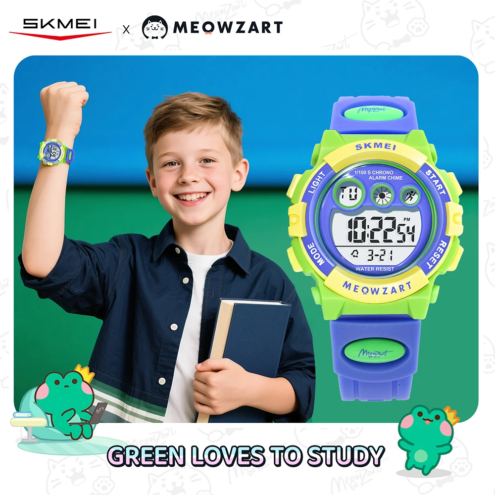 SKMEI Children's Wtatch 5Bar Waterproof Kids Wristwatch For Boys Girls Luminous Display Sport Electronic Wtatch Relogio Infantil