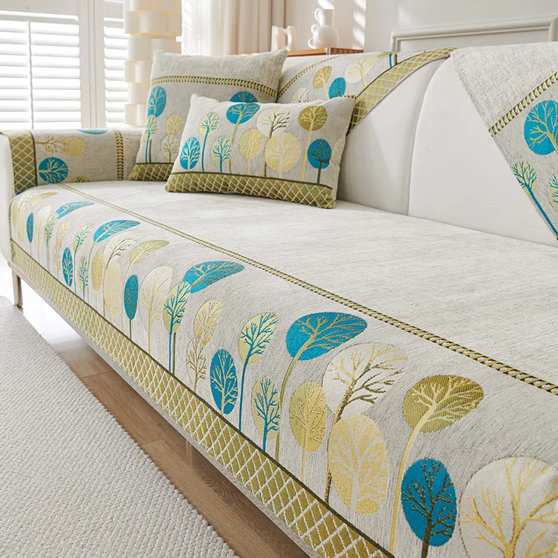 1PC Bankkussen Chenier Universeel in alle seizoenen Antislip en vuilafstotend zitkussen Bankhoes Doek Handdoek