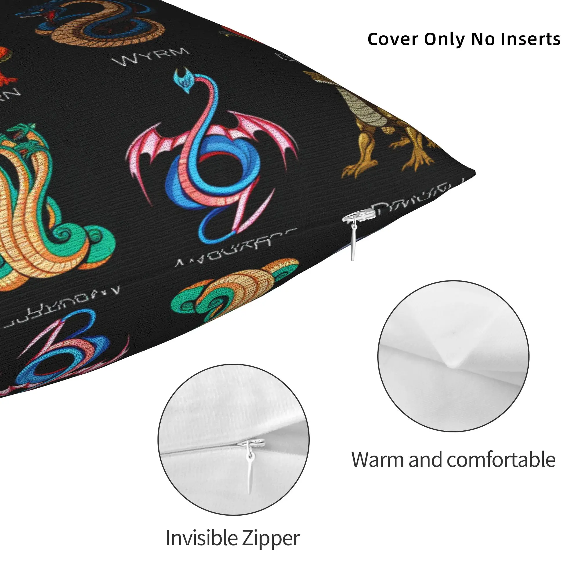 وسادة غطاء جناح النار كل التنين مخصص لتقوم بها بنفسك غطاء الوسادة خمر كيس وسادة لغرفة المعيشة كرسي سادات #4