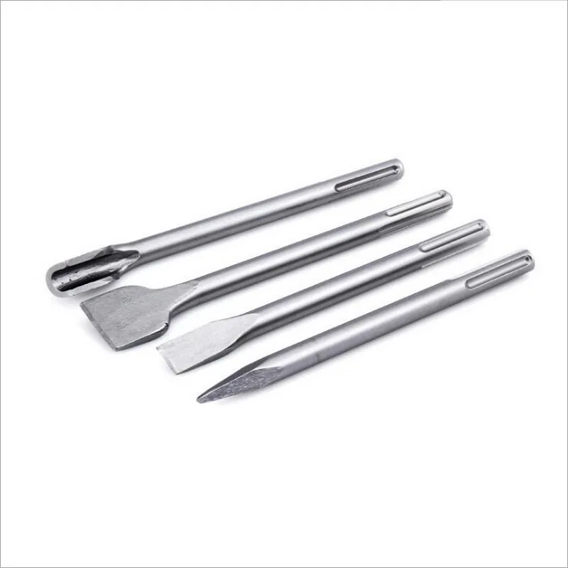 1PC Of SDS-MAX 280mm Electric Hammer Chisel Set Sharp Point Flat Head for Concrete Brick Wall Slotting Tool for Cost Salof