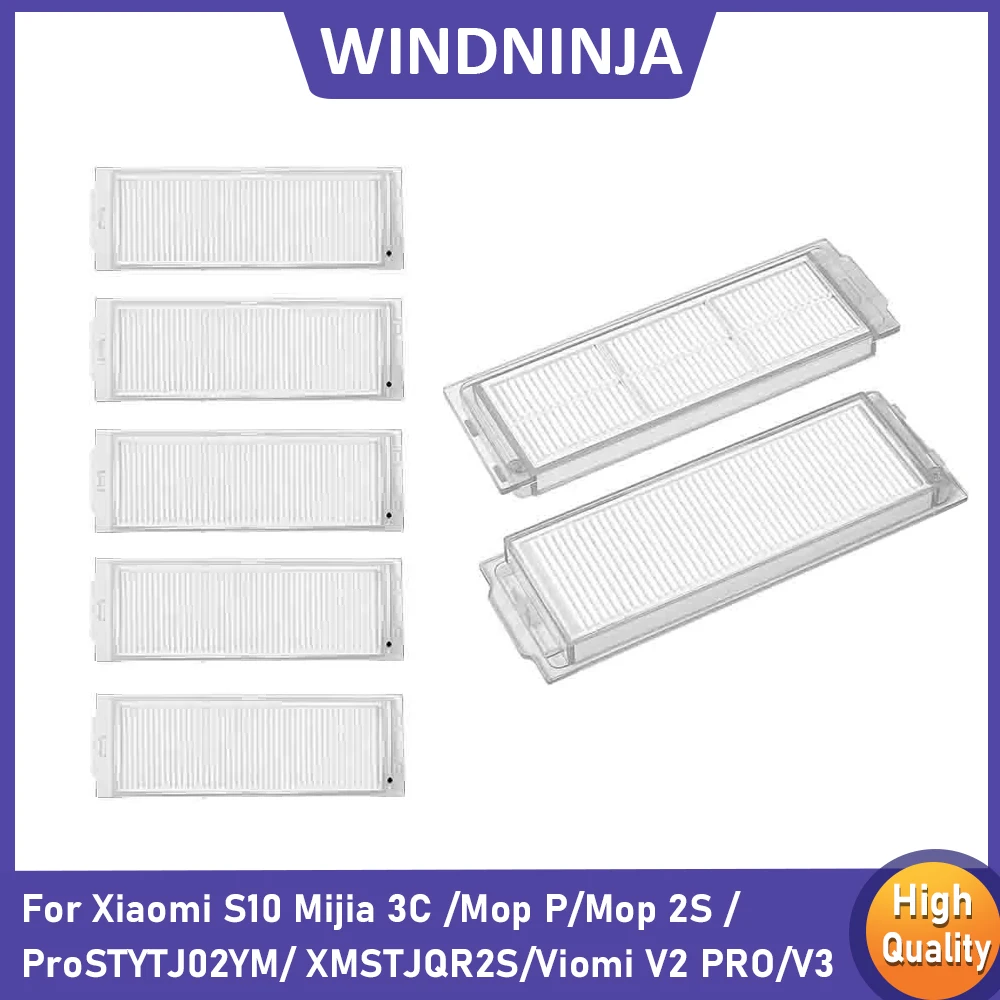 Ersatz-HEPA-Filter für Xiaomi S10 Mijia 3C /Mop P/2S /Pro STYTJ02YM/Viomi V2 PRO/V3/SE – Zubehör für Saugroboter.