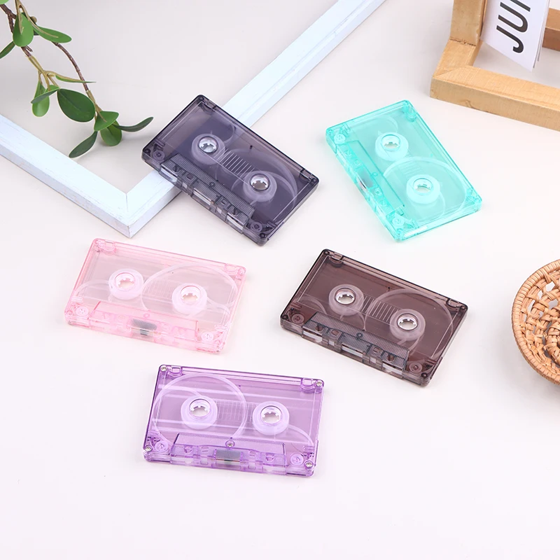 1Pc warna baru casing Tape kosong rekaman Audio kaset cangkang kosong Reel untuk kumparan kaset (tidak ada inti dalam dan kotak luar)