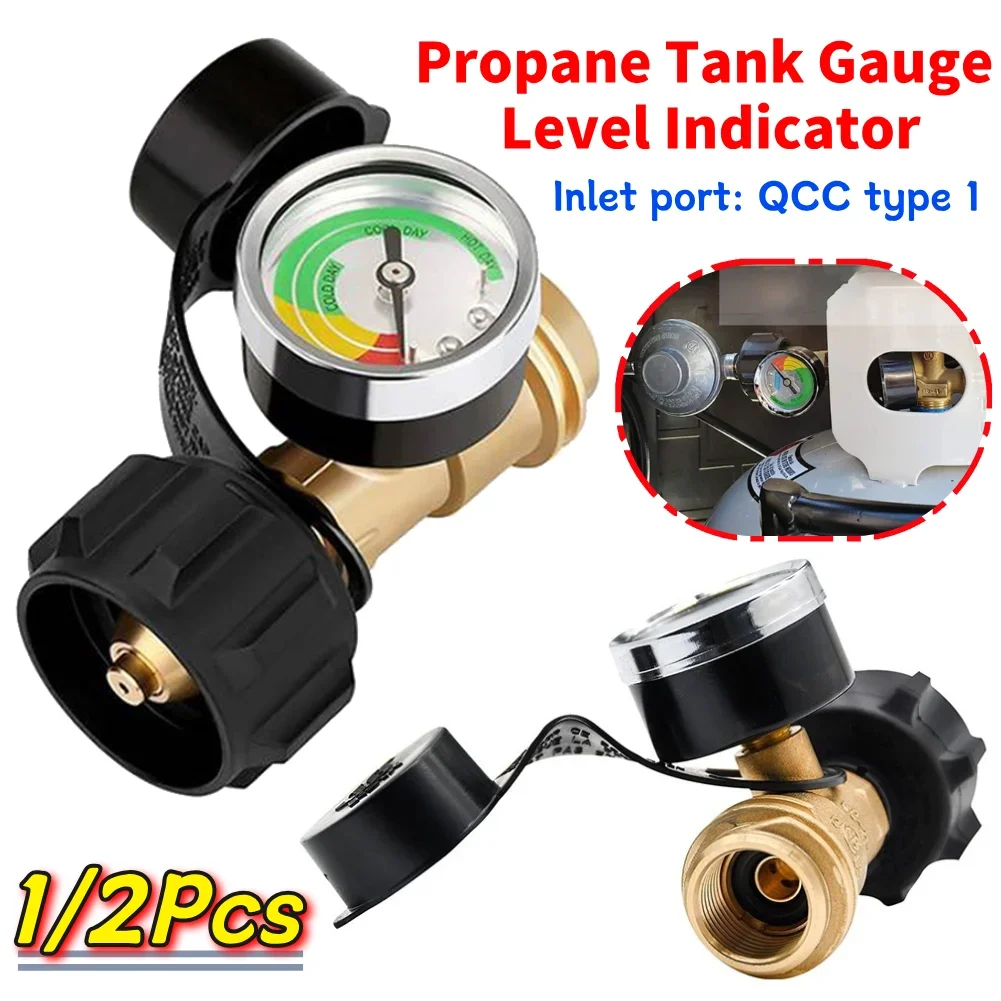 

1/2 шт., манометр для бака с пропаном, индикатор уровня, измеритель давления газа, манометр для пропана для фургона, кемпера, баллон, барбекю, газовый гриль, нагреватель