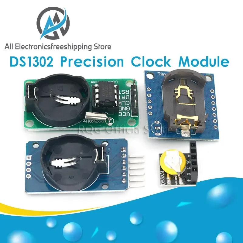 DS3231 AT24C32 IIC Module DS1302 Precision Clock Module DS1307 Memory module mini module Real Time 3.3V/5V For  Pi