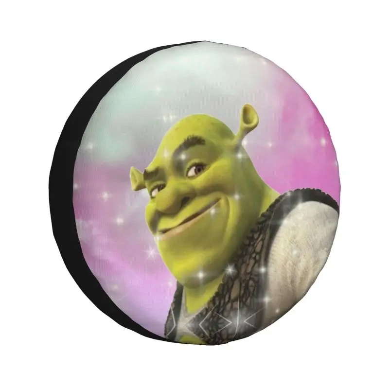 Custom Anime Comedy Film Shrek Spare Wheel Cover for Mitsubishi Pajero 4x4 RV Tire Protector 14