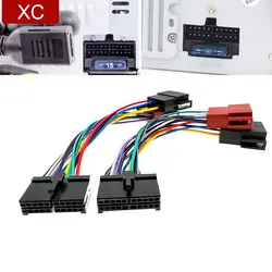Universal Car 20 Pin Cross T Type Socket Plug Power Connector Wiring Harness Cable for VW Audi Opel Android Multimedia Player