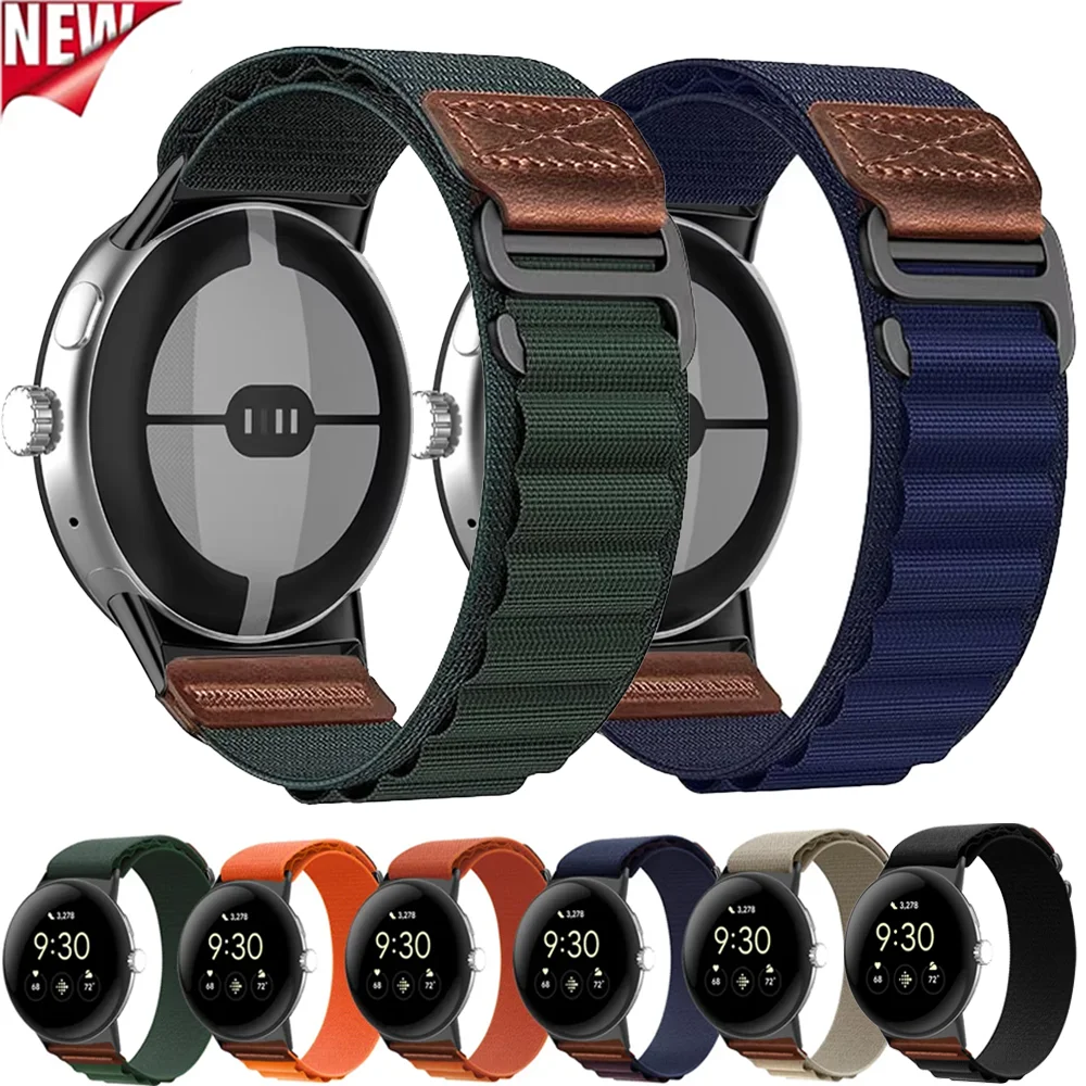 Original Sport Nylon Leather Alpine Strap for Google Pixel Watch 4 3 45mm 41mm Wristband Google Pixel Watch 4 3 2 Bracelet Belt