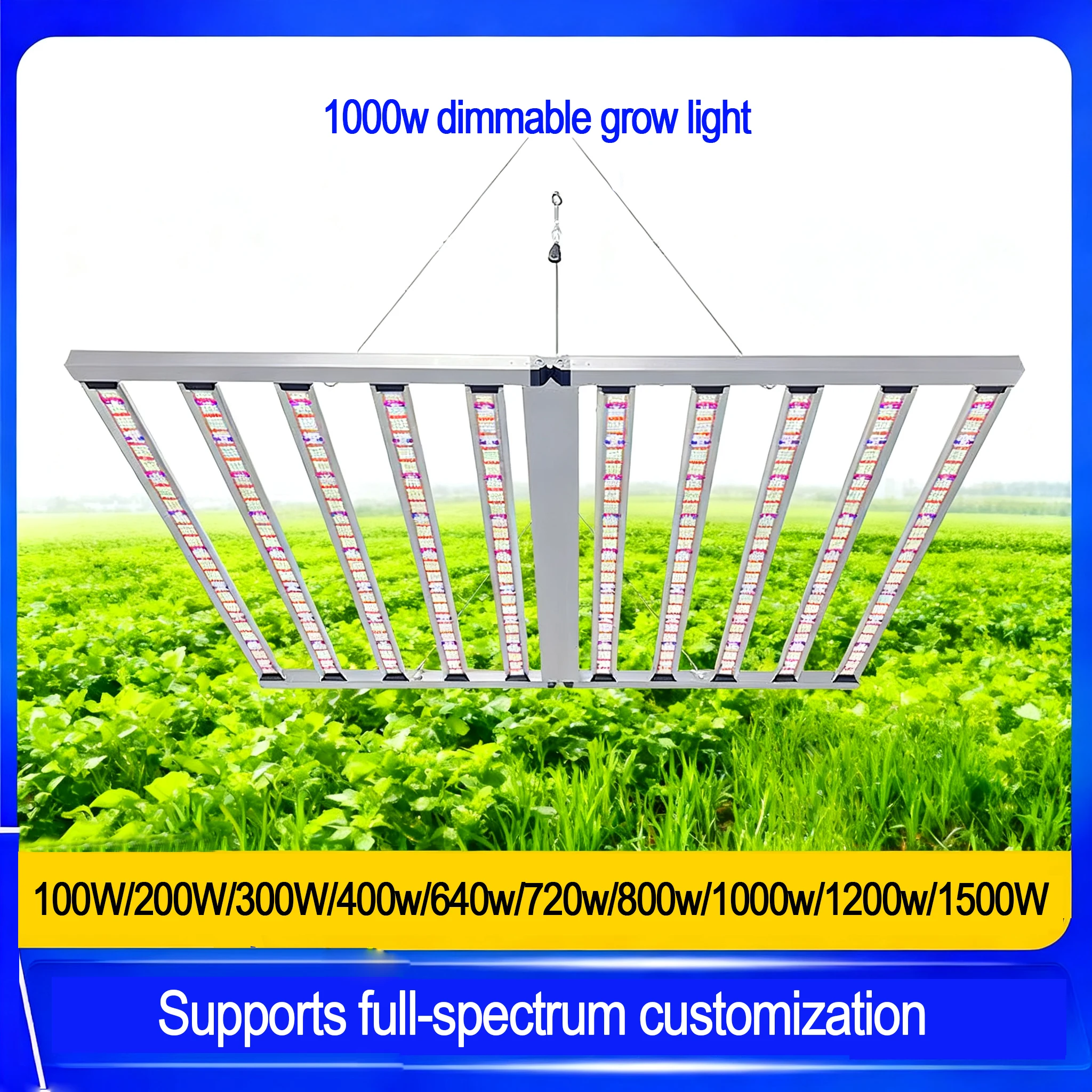 ضوء نباتي LED كامل الطيف، ضوء تكميلي خاص لنبات الأخطبوط لمزارع الدفيئة الداخلية في أوروبا وأمريكا