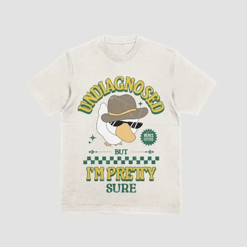 Nicht Diagnostiziert, Aber Ich Bin Ziemlich Sicher T-Shirt Hut Inspiriert Lustiges ADHS Gänse-Meme
