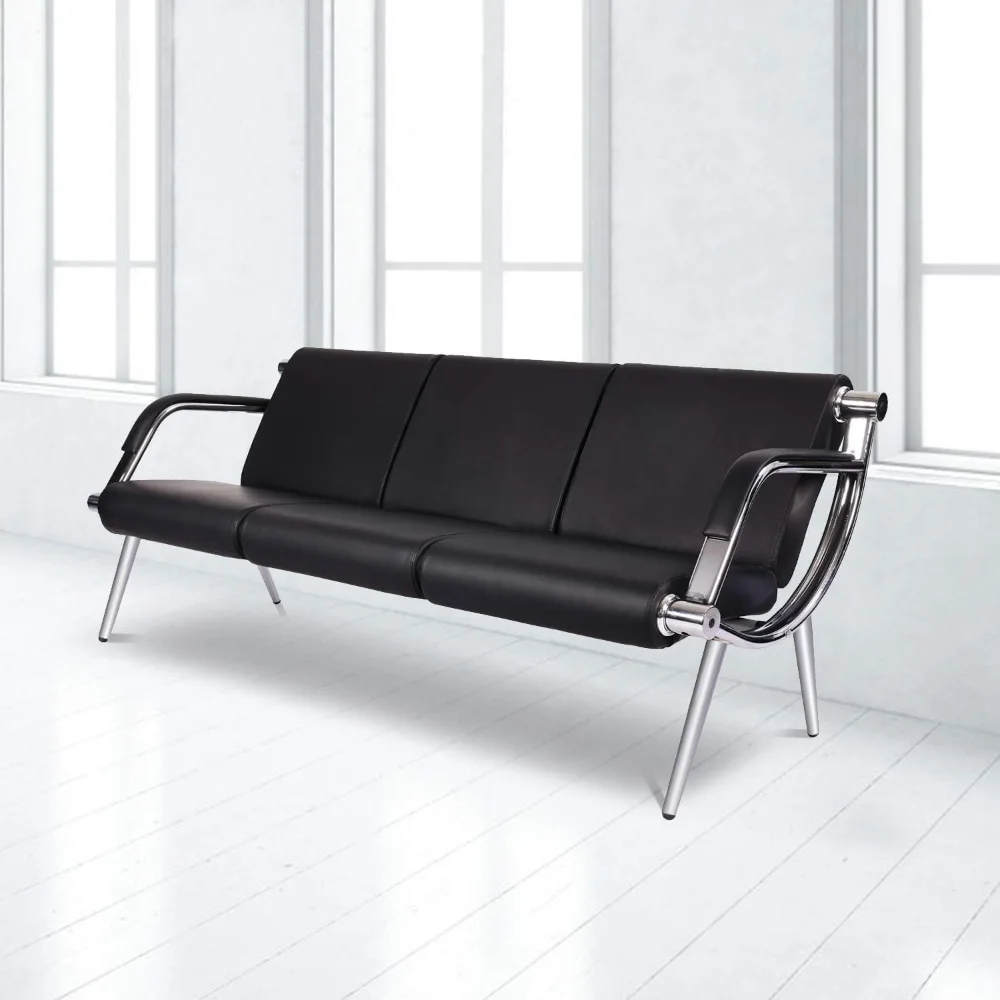 

Waiting Room Chairs Reception Furniture, Salon Chair - PU Leather Chair for Guest Reception Waiting Room Airport Hospital