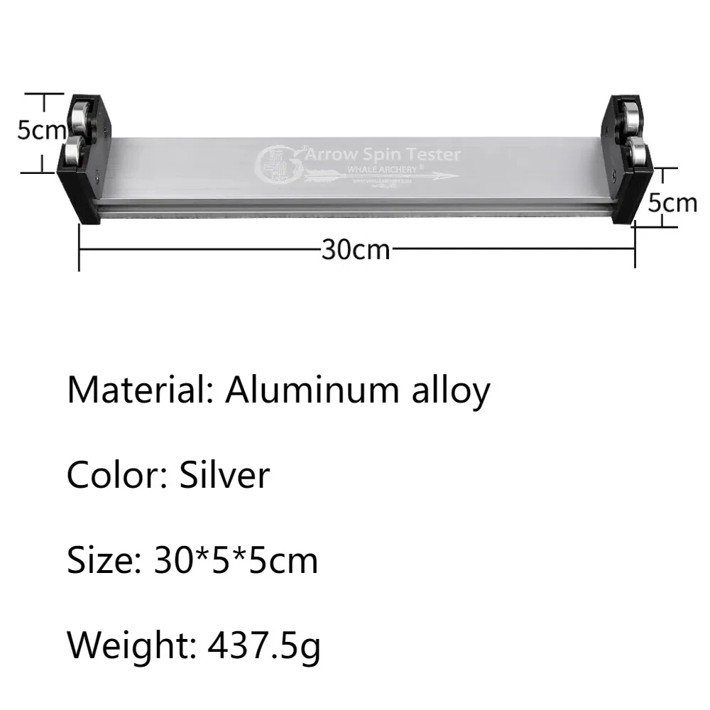Arrow Straightness Tester Durable Aluminum Alloy Arrow Balance Measuring Instrument for Bow Hunting Target Shooting