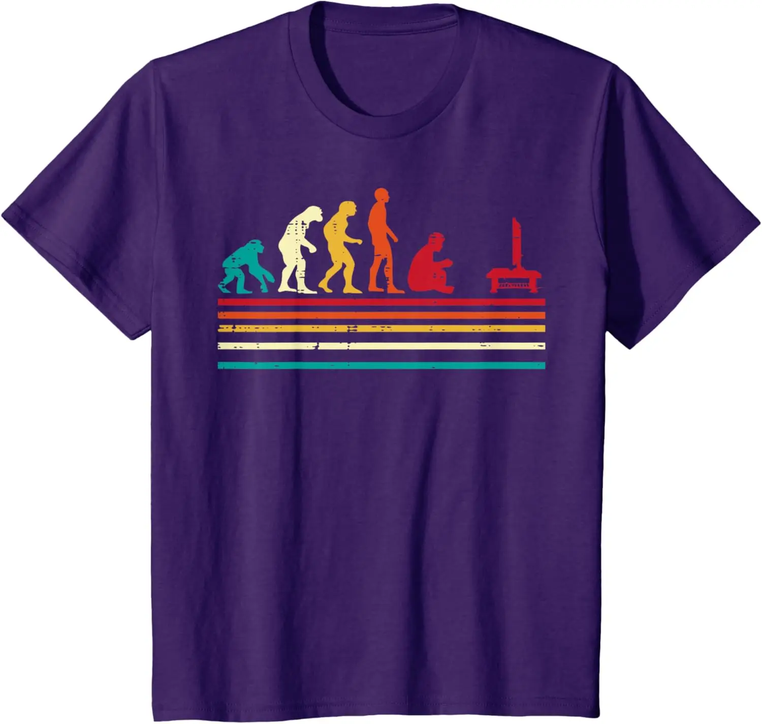 Human Evolution Video Gaming Retro Gamer Men Boys Kids Teens T-Shirt