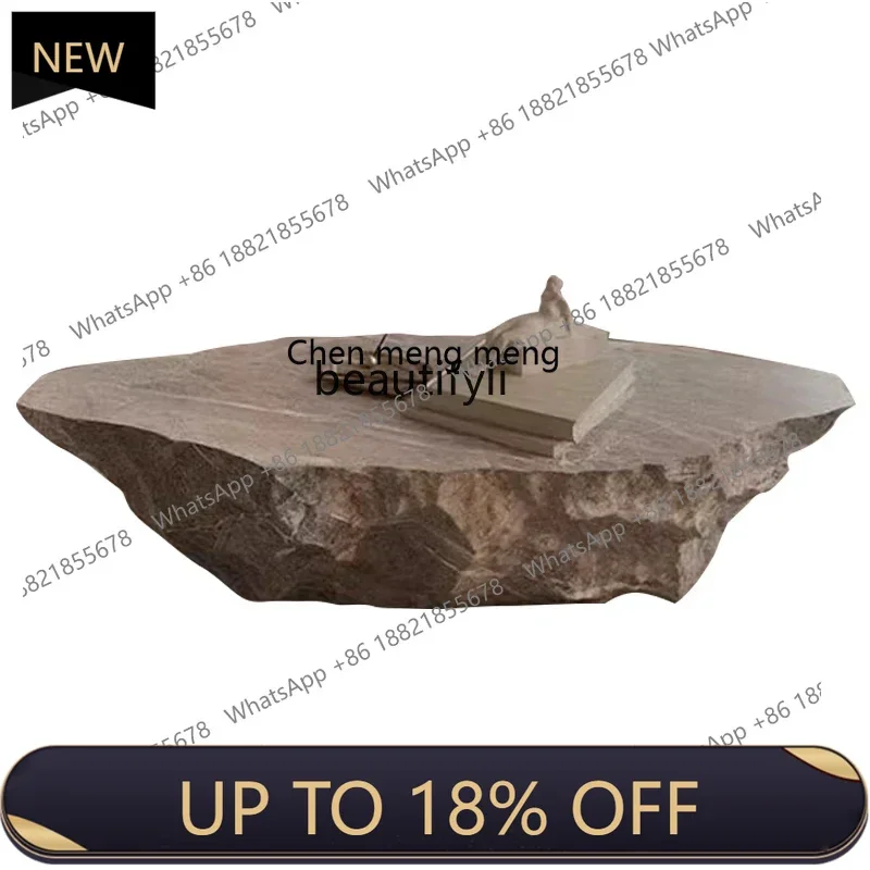 

P178 Creative Coffee Table Designer Model Cave Stone High-Grade Light Luxury Special-Shaped Modern Simple Home Tea Table Living