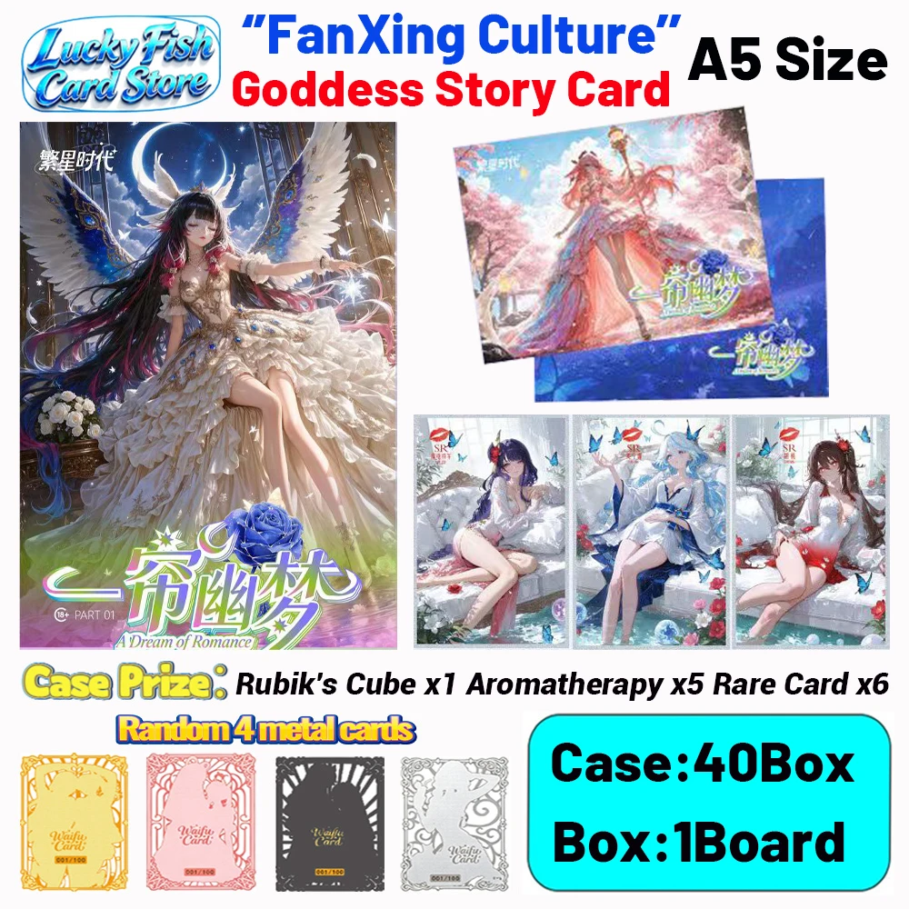 Wholesale 2026 New FanXing Creative Studio Goddess Story Waifu Card A6 Size Acrylic Board Color Paper Anime Hobby Gifts