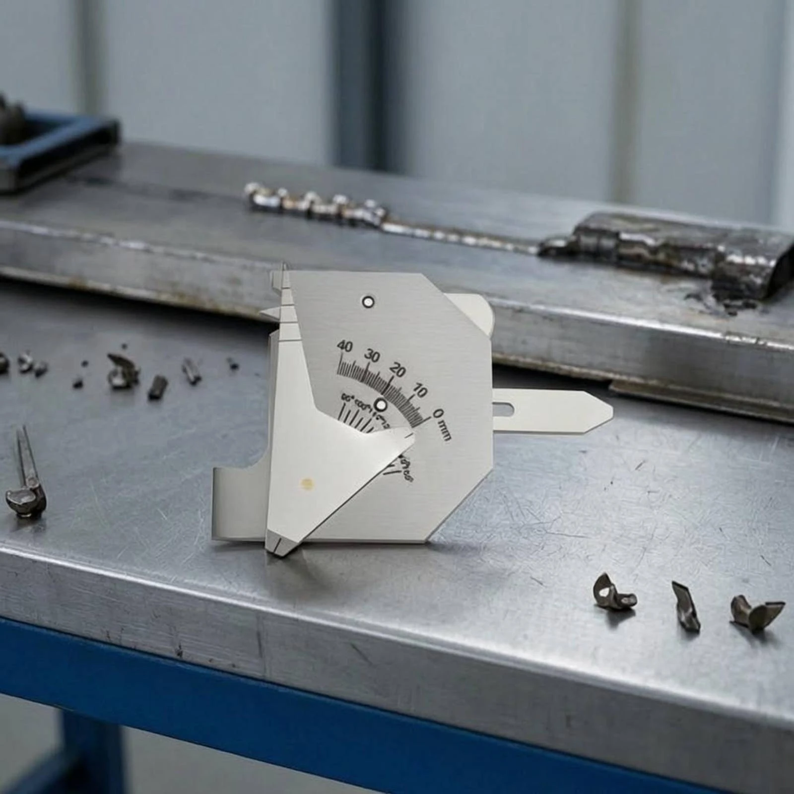 Weld Inspection Ruler Engraved Scale Seam Recess Measure Gauge Indentation and Seam Recess Gauge Stainless Steel Measuring