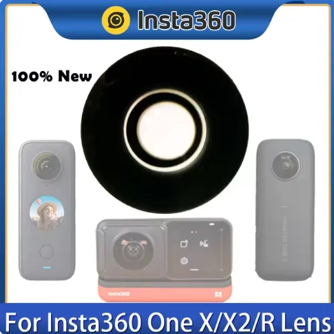 Lens Glass Replacement For Insta360 X3 Camera Repair Part 100% New with Base Universal front and behind Lenses