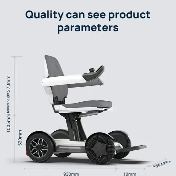 Airo Automatic Folding Electric Wheelchair Smart Remote-Controlled Mobility Scooter Disabled