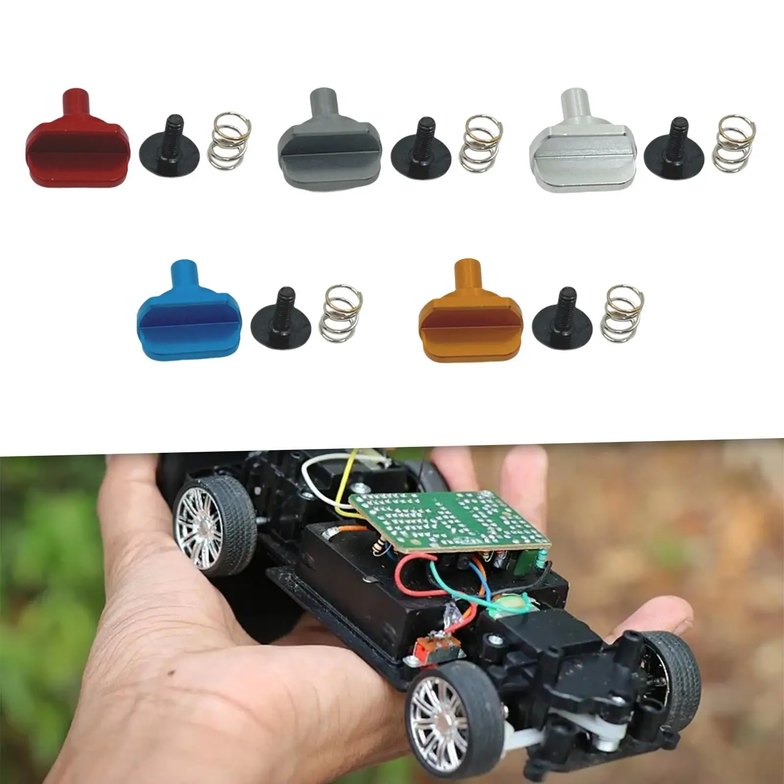 

Запасные части для фиксированного переключателя аккумулятора DIY Accs из алюминиевого сплава для 1:16 16210 H16V3 16208