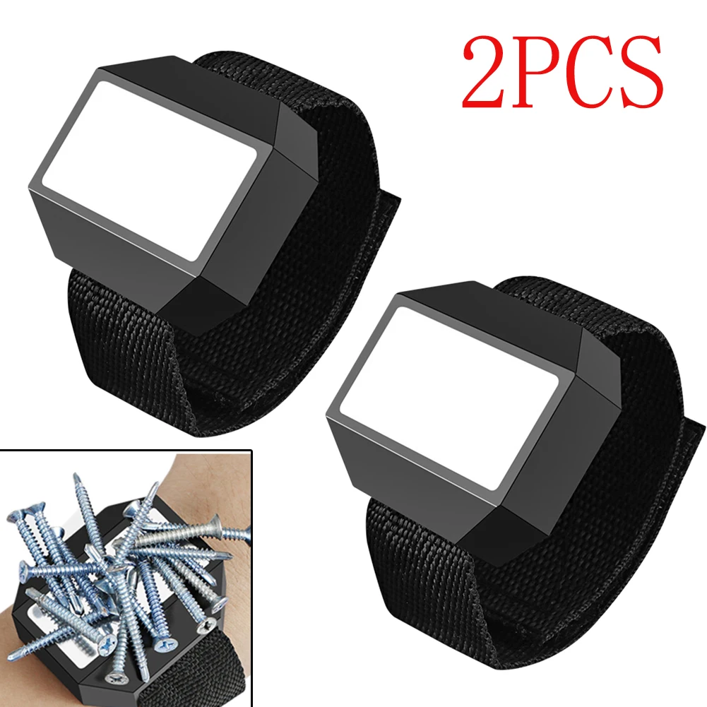 

Magnetic Screw Holder Wristband Oxford Cloth Plastic Electrician Adjustable Wrist Belt For Holding Small Nuts Bits Screw Nails