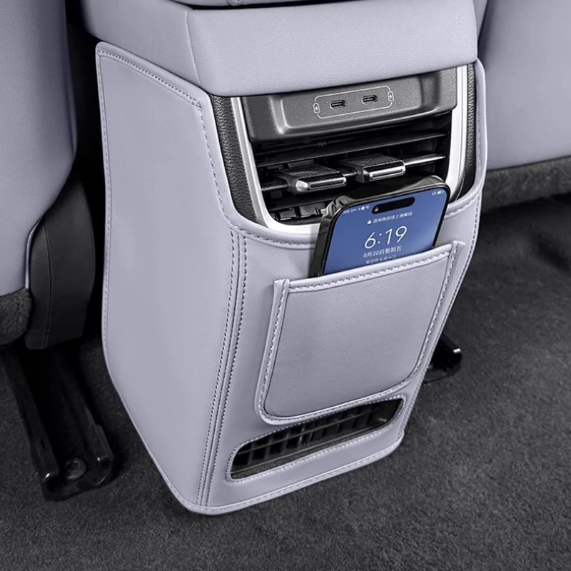 

For XPeng MONA M03 2025 2026 Car Interior Decoration Seat Rear Refrigerator Anti Kick Pad Protective Pad