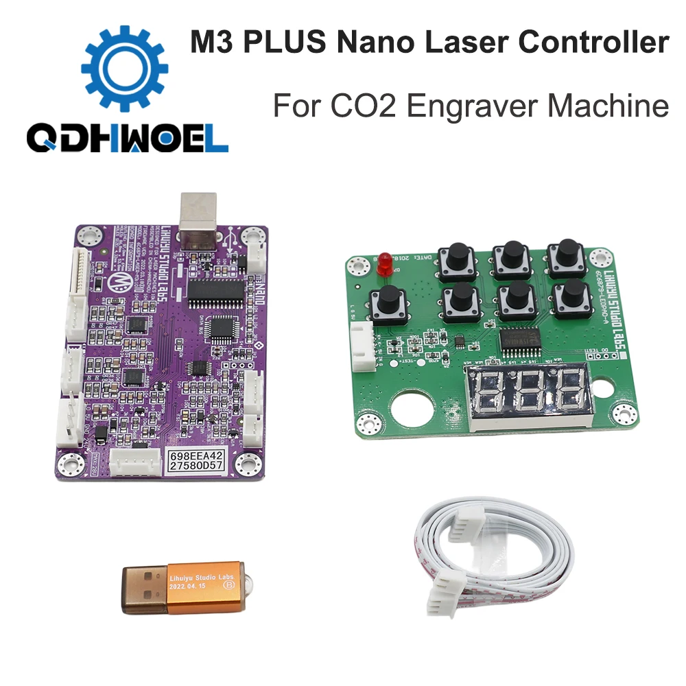 QDHWOEL LIHUIYU M3 PLUS Nano Laser Controller Main Motherboard System M2 Upgrade 2025 For CO2 Engraver Machine