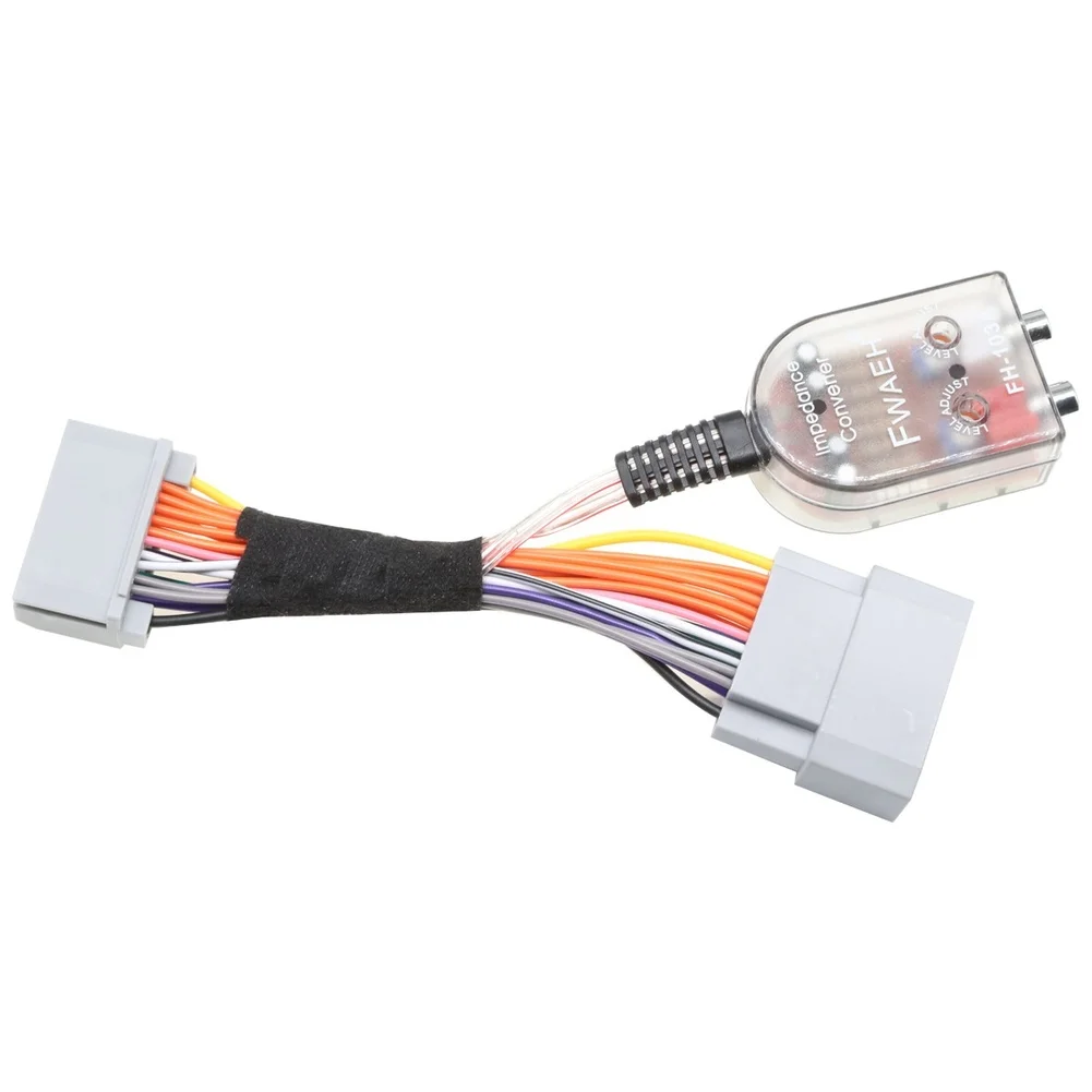 High Level to Low Level Signal Adapter for Automotive For Subwoofer Connection to For amplifier Without Modification