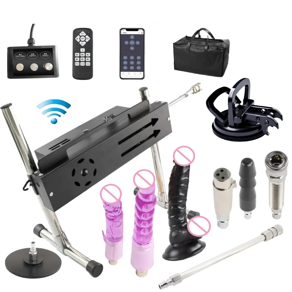 FREDORCH 200W Powerful Mute Automatic Sex Machine for Women Men Support Program/Remote with Lot Accessaries Masturbation Machine