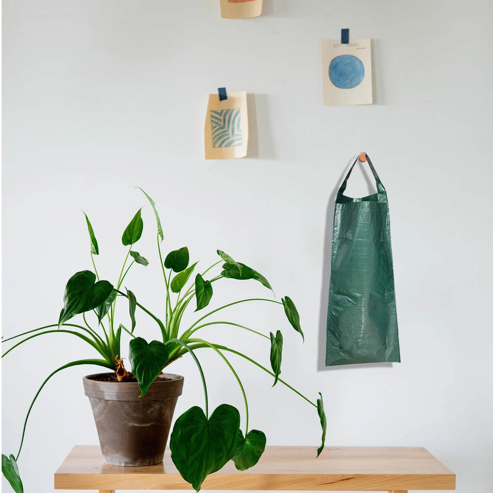 

2pcs Wall-Mounted Planting Bag Multi-Pocket Hanging Strawberry Bags For Indoor Gardening Breathable Plants Growth Container